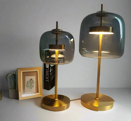 Modern Plastic and Metal Table Lamp with Warm Soothing Light