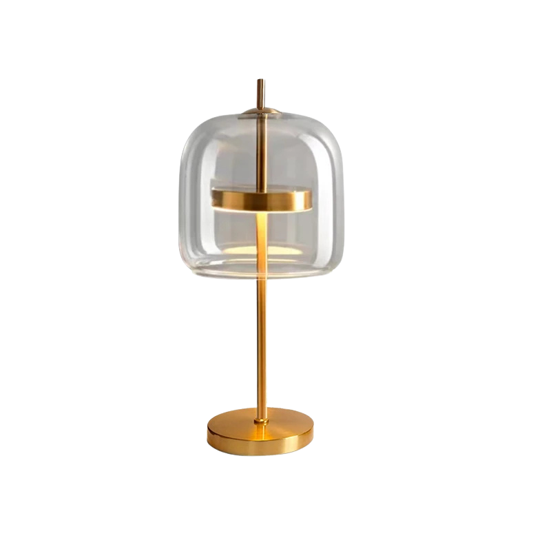 Modern Plastic and Metal Table Lamp with Warm Soothing Light