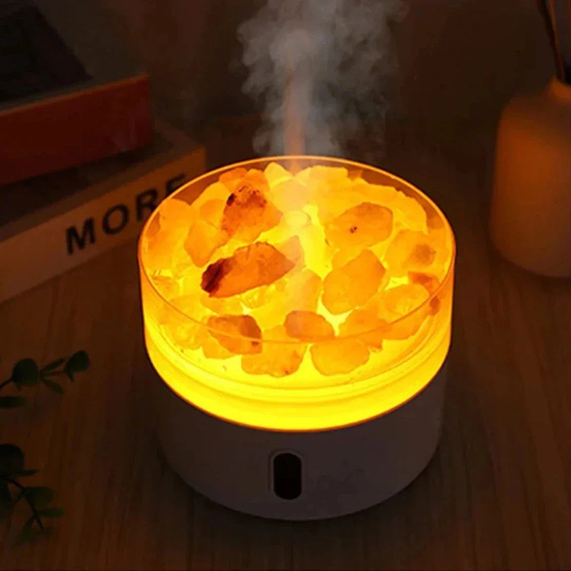 USB Himalayan Salt Lamp Diffuser and Essential Oil Humidifier