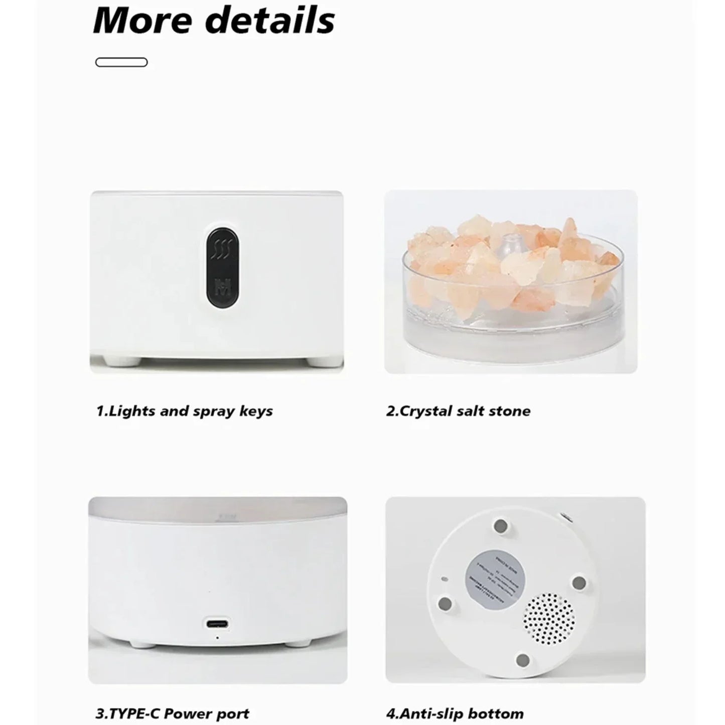 USB Himalayan Salt Lamp Diffuser and Essential Oil Humidifier