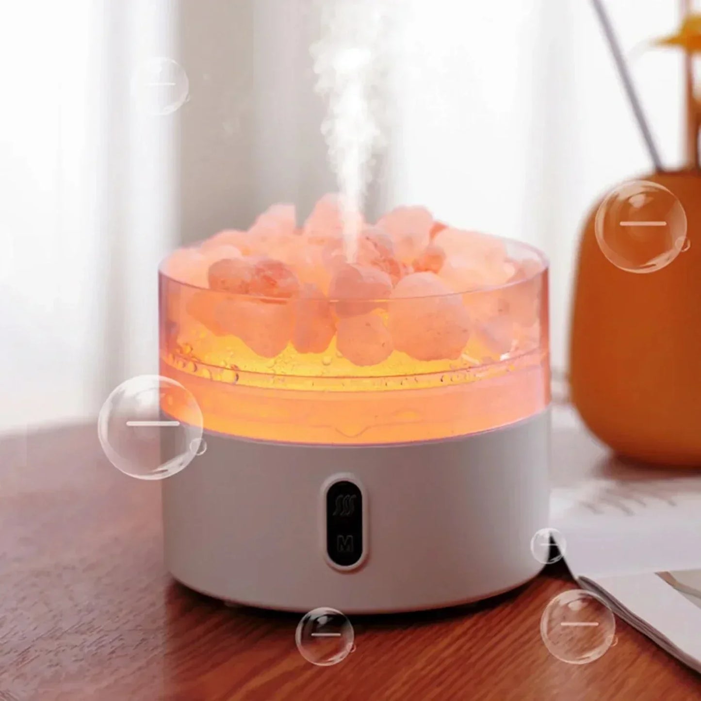 USB Himalayan Salt Lamp Diffuser and Essential Oil Humidifier