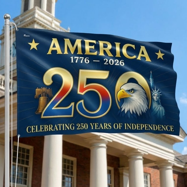 American Flag Grommet Flag for 250th Anniversary Celebration