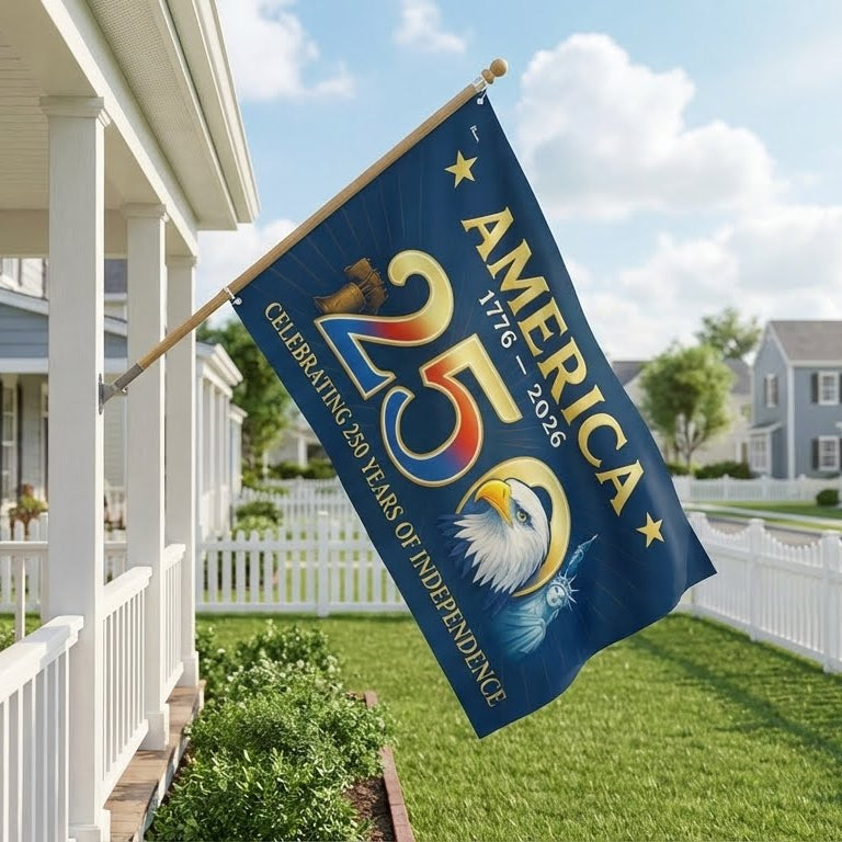 American Flag Grommet Flag for 250th Anniversary Celebration