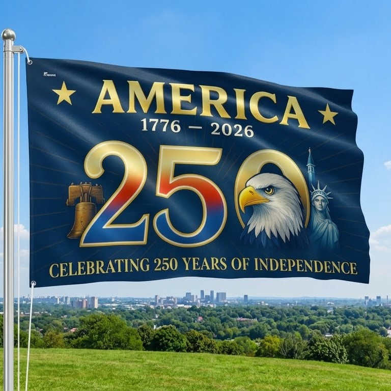 American Flag Grommet Flag for 250th Anniversary Celebration