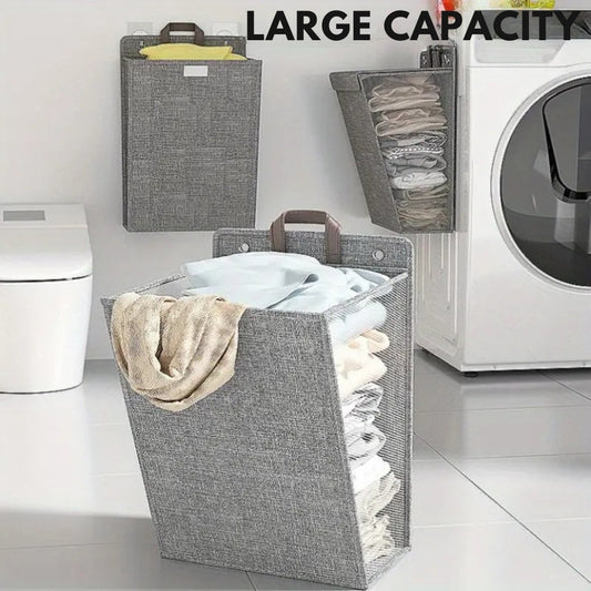 Wall-Mounted Foldable Laundry Basket