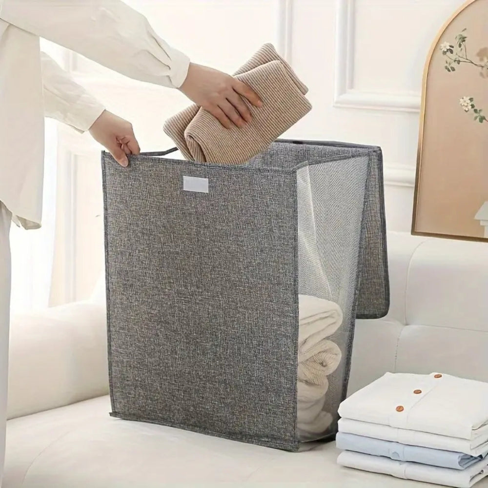 Wall-Mounted Foldable Laundry Basket