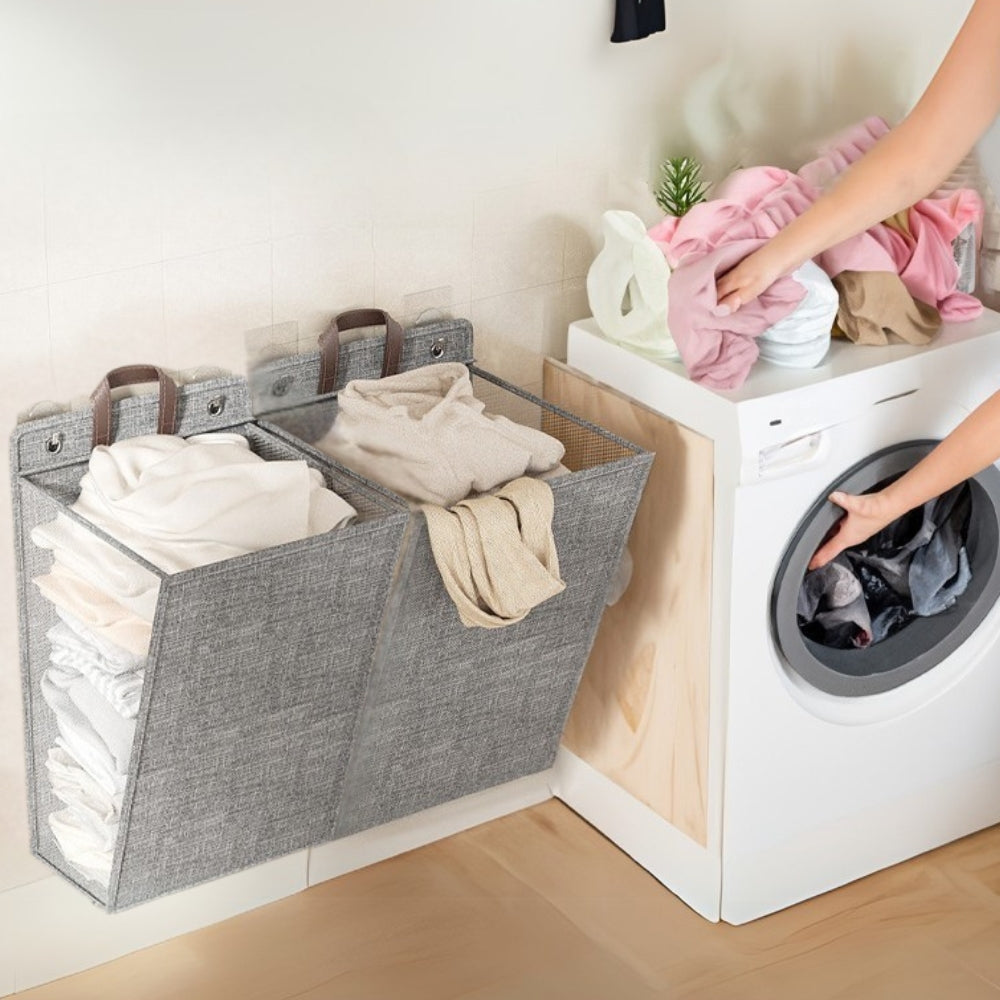 Wall-Mounted Foldable Laundry Basket