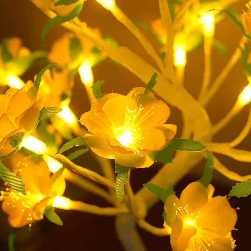 LED Tree Table Lamp - Warm White Decorative Light for Cozy Spaces