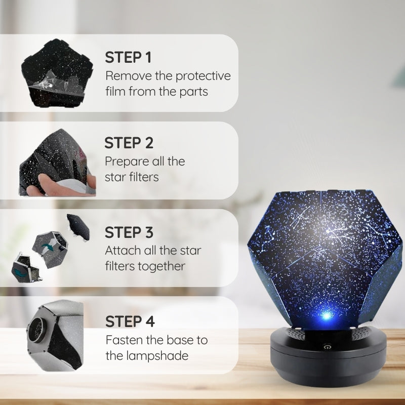 Starry Night Light Projector with Color Settings