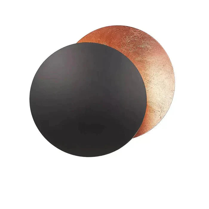 Modern Solar Eclipse Wall Light with Warm LED Backlight
