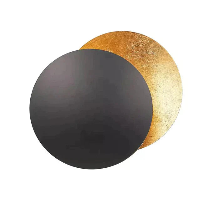 Modern Solar Eclipse Wall Light with Warm LED Backlight