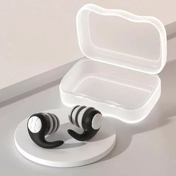 Noise Cancelling Reusable Silicone Earplugs for Sleep