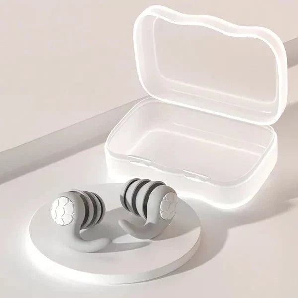 Noise Cancelling Reusable Silicone Earplugs for Sleep