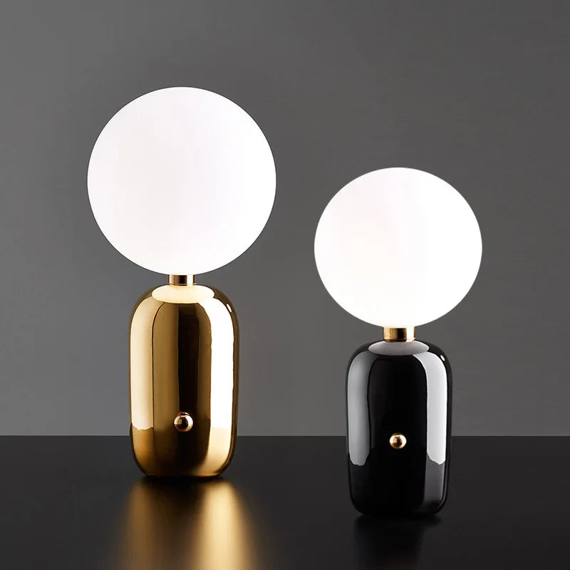 Scandinavian Style WinterGlo Table Lamp with Creative Light Effects