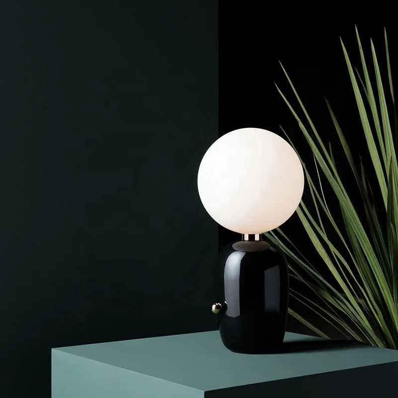 Scandinavian Style WinterGlo Table Lamp with Creative Light Effects