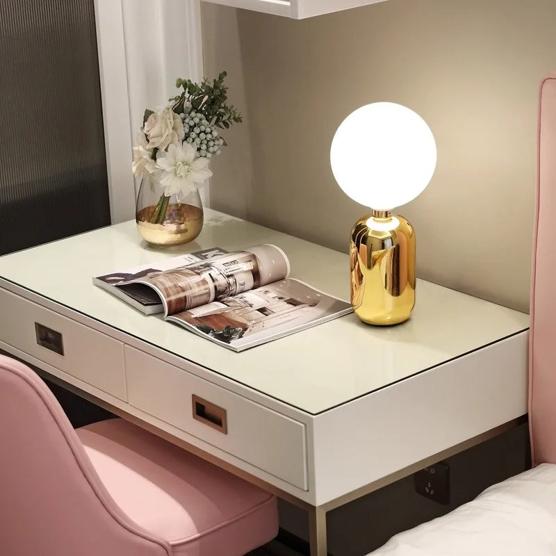 Scandinavian Style WinterGlo Table Lamp with Creative Light Effects