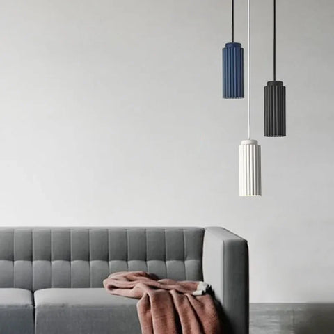 Scandinavian LED Pendant Light in Metal and Glass