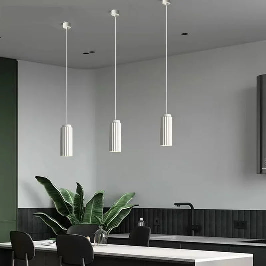 Modern LED Pendant Lamp with Adjustable Height and Minimalist Design
