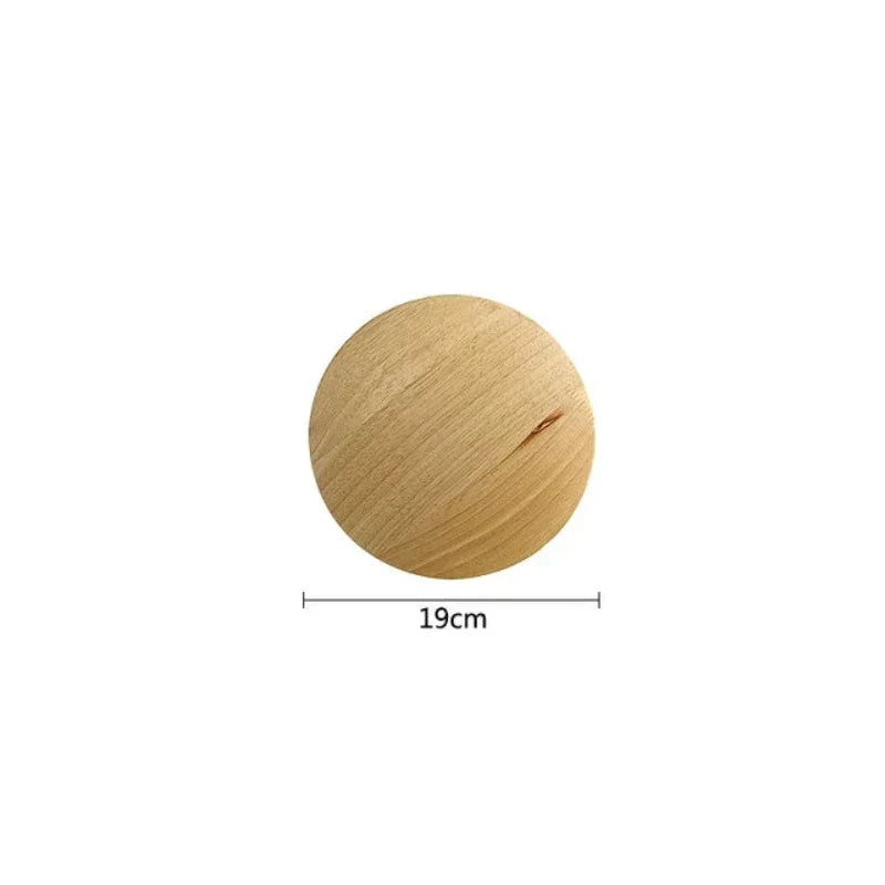 Scandinavian Wooden Wall Lamp with Natural Finish