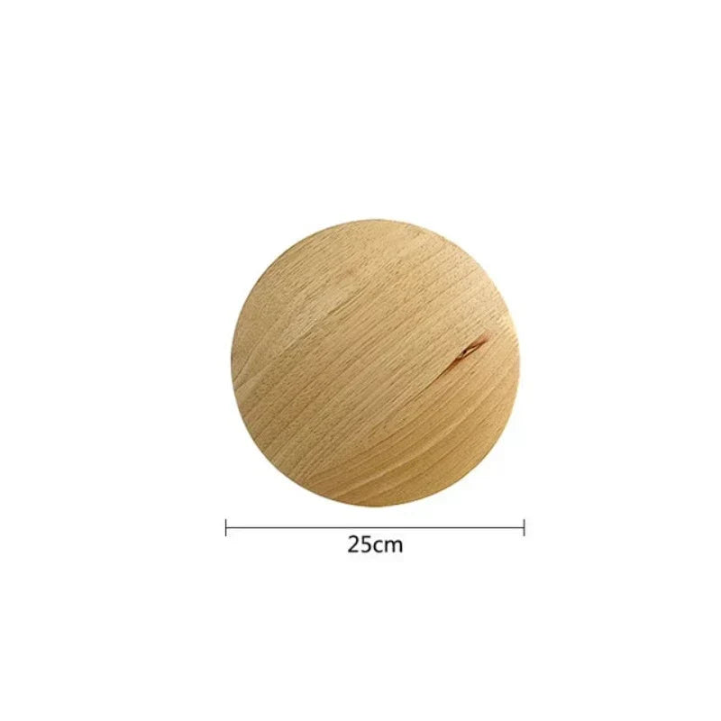 Scandinavian Wooden Wall Lamp with Natural Finish
