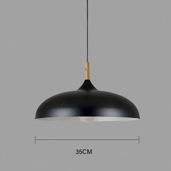 Nordic Oak Ceiling Light with Energy-Saving LED