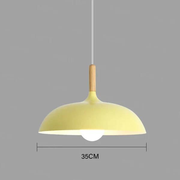 Nordic Oak Ceiling Light with LED - Scandinavian Design