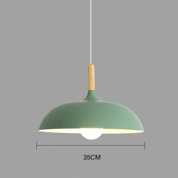 Nordic Oak Ceiling Light with LED - Scandinavian Design