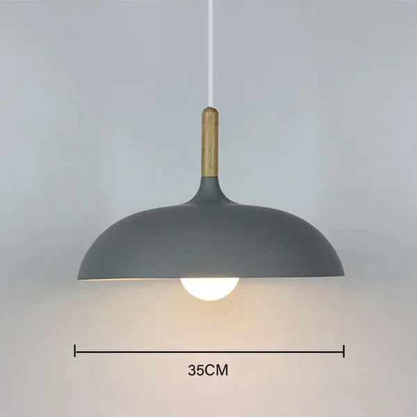 Nordic Oak Ceiling Light with LED - Scandinavian Design