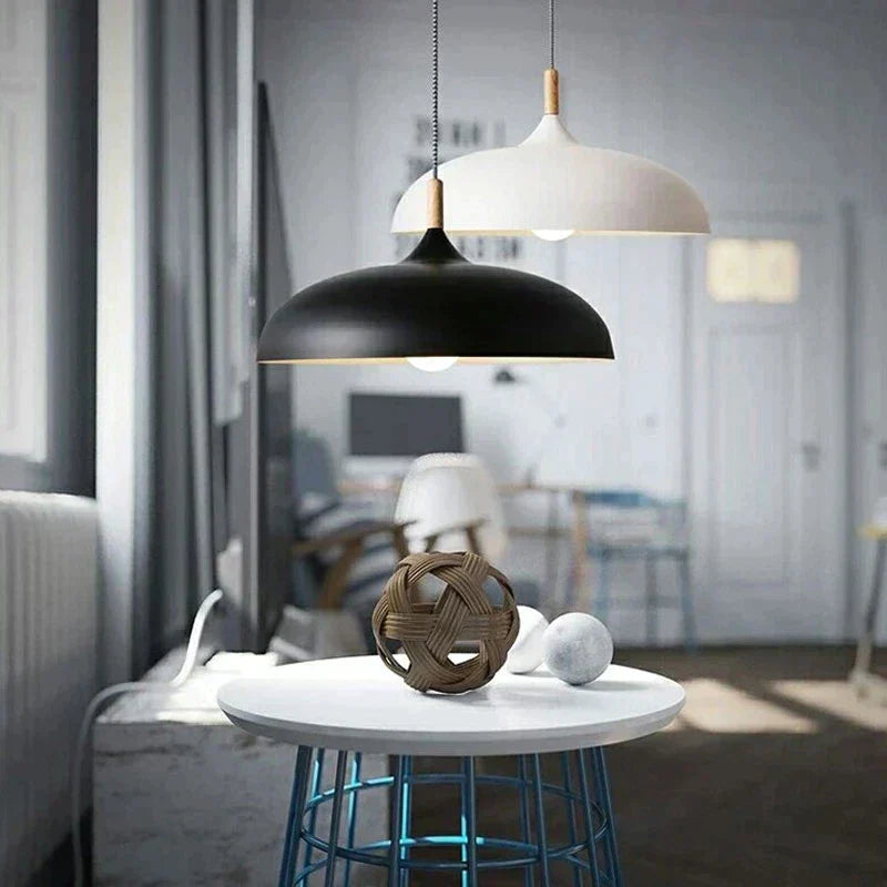 Nordic Oak Ceiling Light with LED - Scandinavian Design