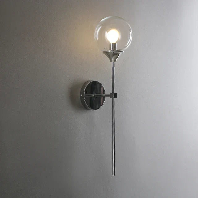 Scandinavian Glass Wall Sconce Modern Design
