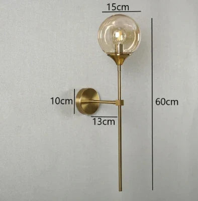 Scandinavian Modern Glass Wall Sconce