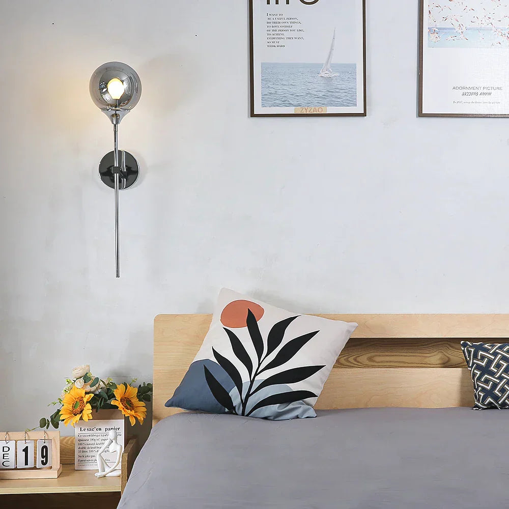 Scandinavian Modern Glass Wall Sconce