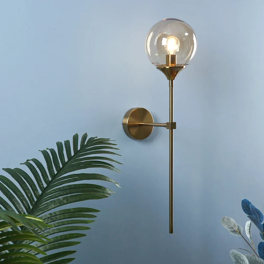 Scandinavian Modern Glass Wall Sconce