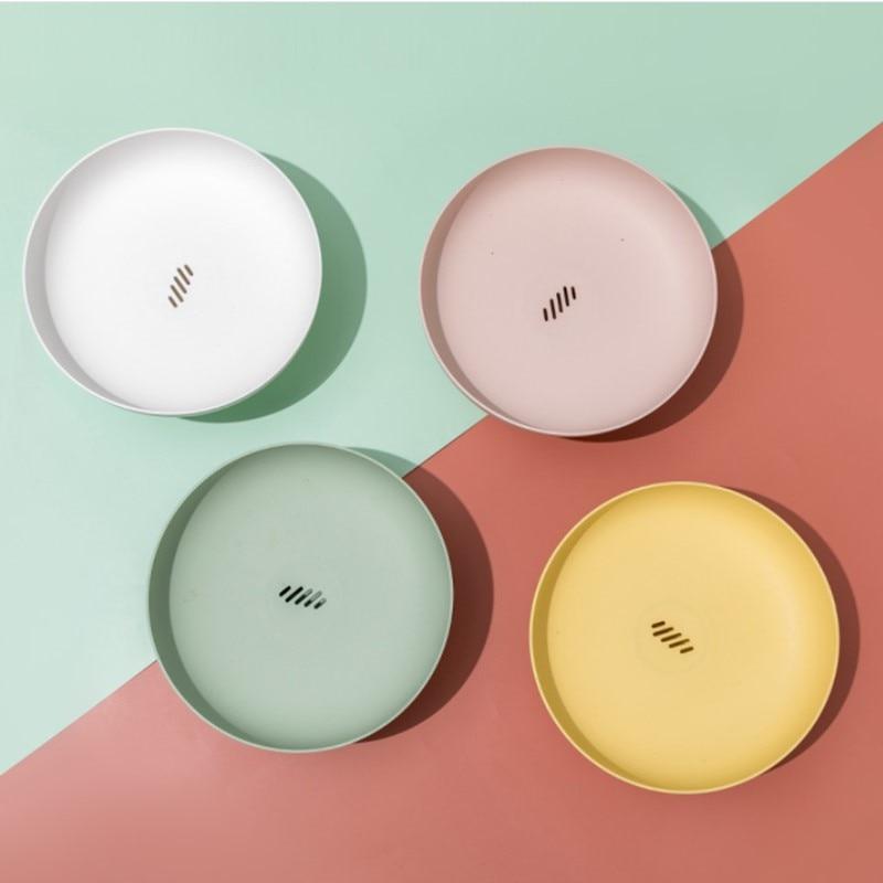 Pastel Round Plastic Fruit Serving Tray