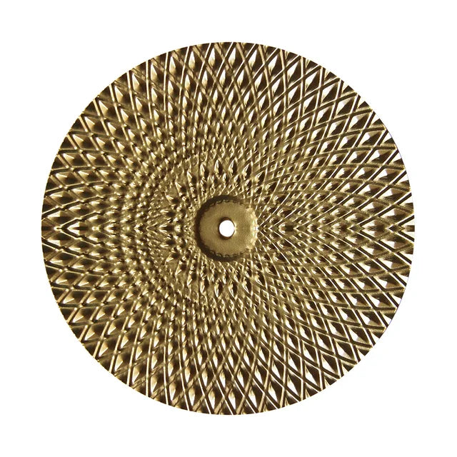 Nordic Gold Round Metal Wall Hanging