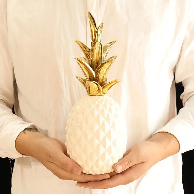 Gold Pineapple Decorative Accent Piece