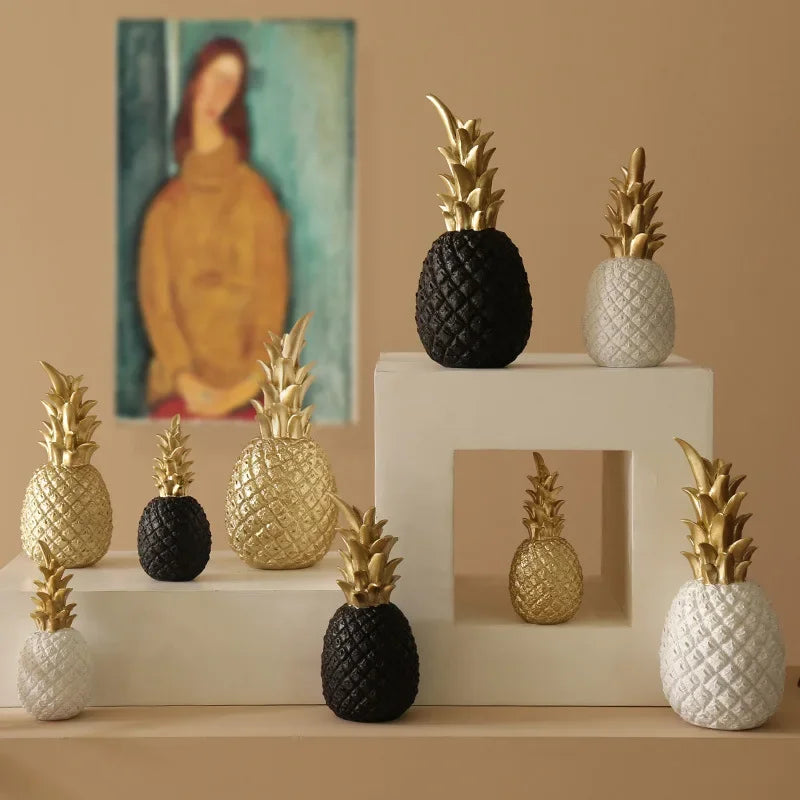 Gold Pineapple Decorative Accent Piece