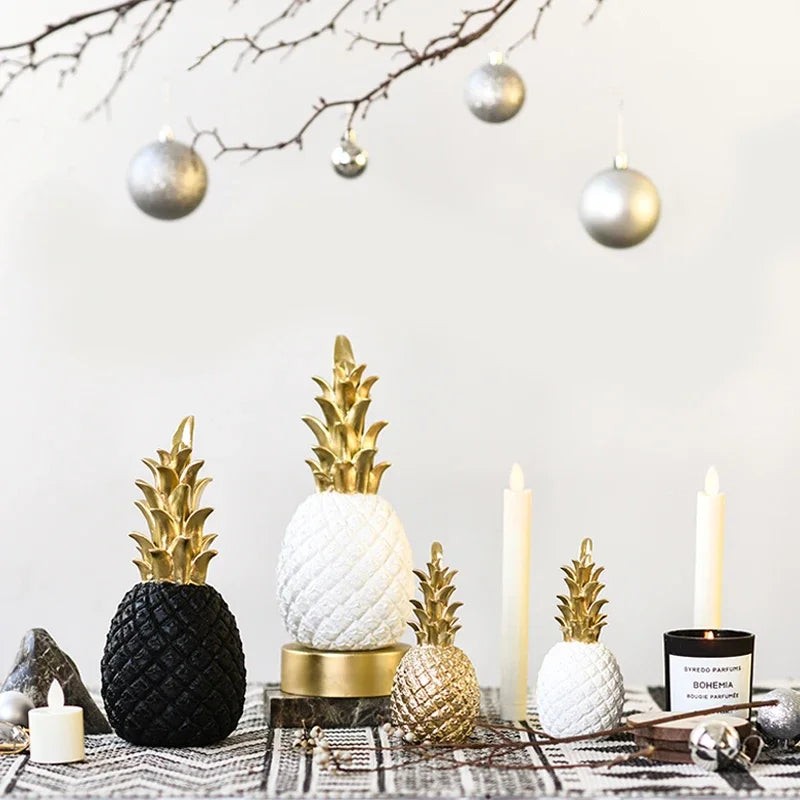 Gold Pineapple Decorative Accent Piece
