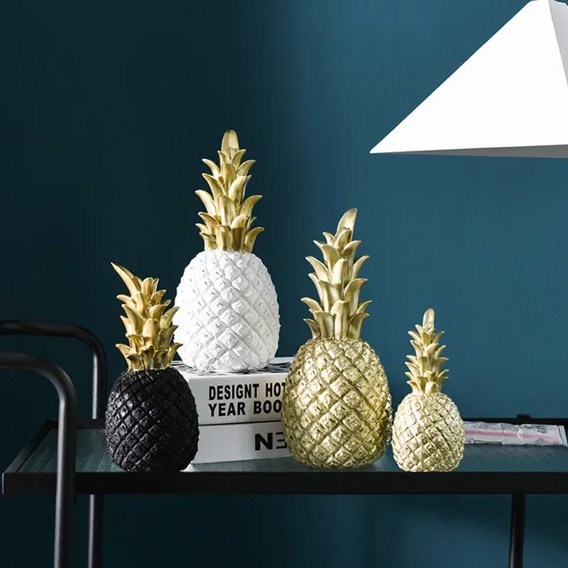 Gold Pineapple Decorative Accent Piece