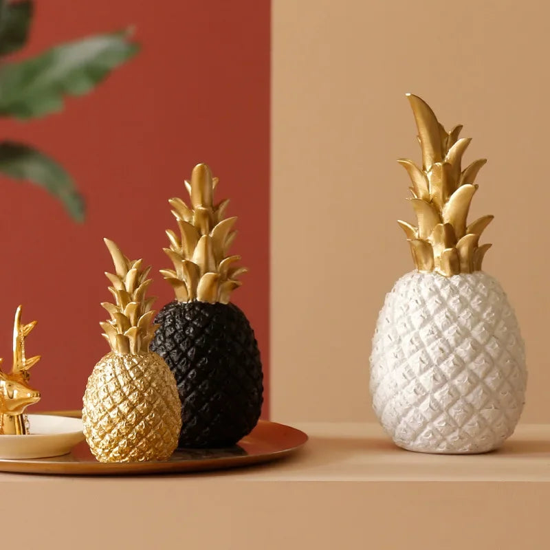 Gold Pineapple Decorative Accent Piece