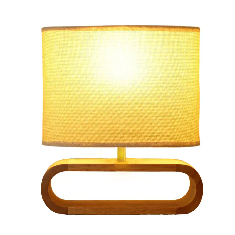 Scandinavian Wooden Table Lamp - Handmade Nordic Design