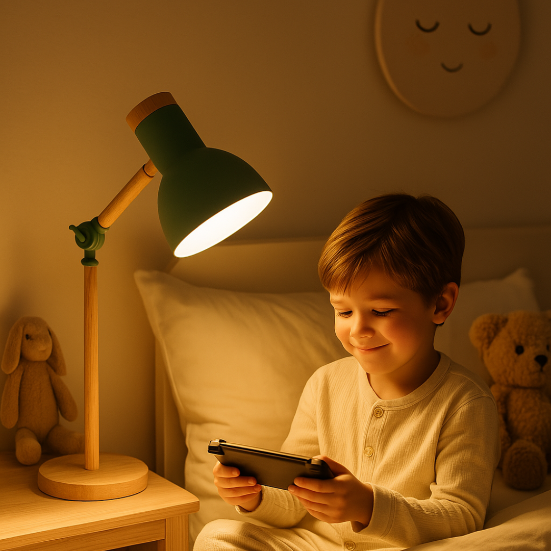 Adjustable Nordic Style Wooden Table Lamp