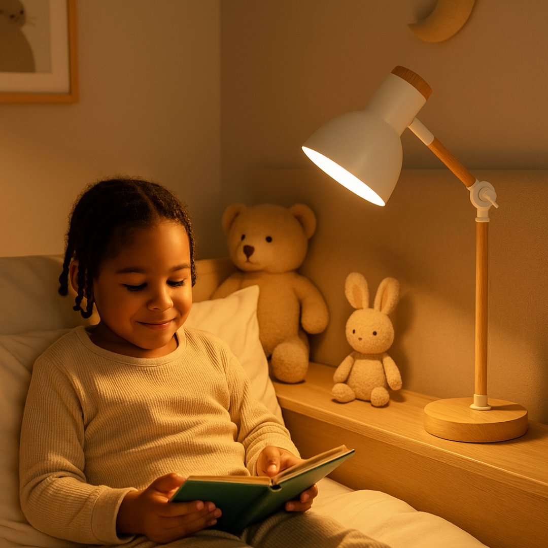 Adjustable Nordic Style Wooden Table Lamp