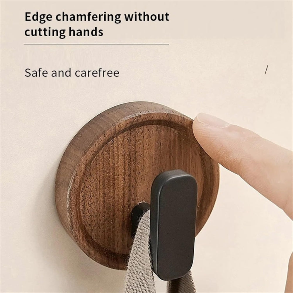 Nordic Solid Walnut Wood Wall Hook