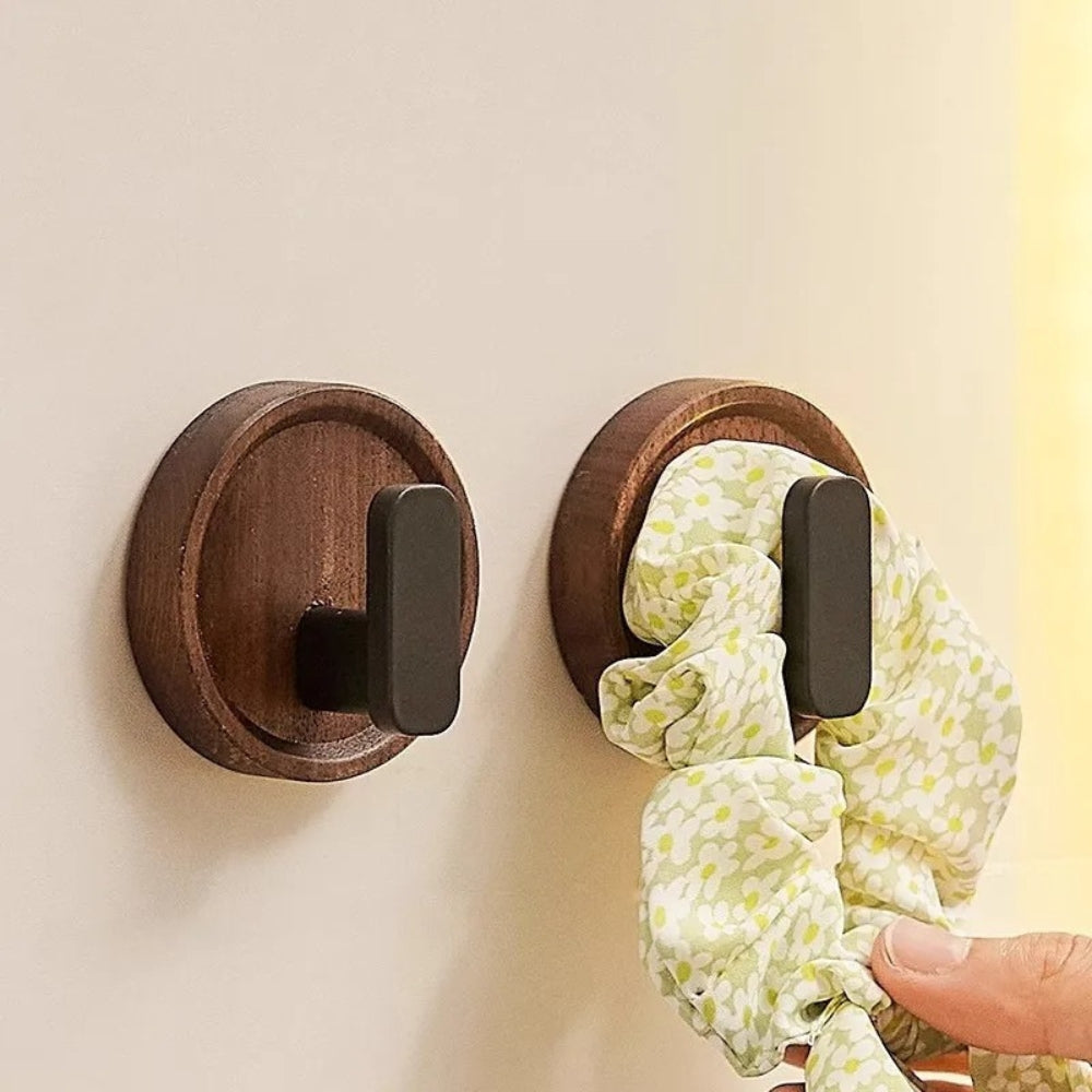 Nordic Solid Walnut Wood Wall Hook