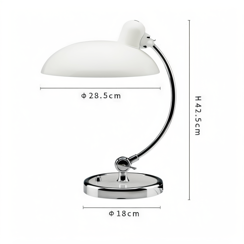 Adjustable Vintage Iron Dome Table Lamp for Desk and Reading