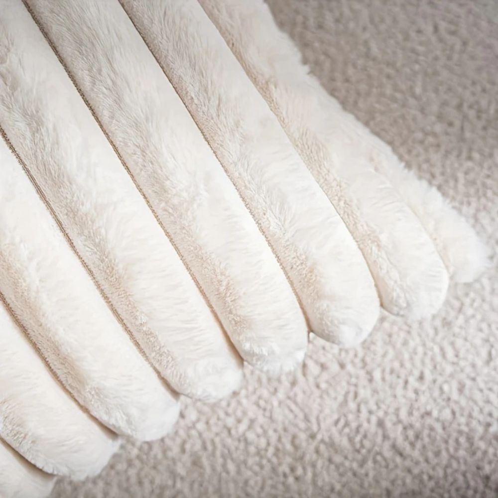 Plush Faux Fur Striped Cushion Cover 18x18