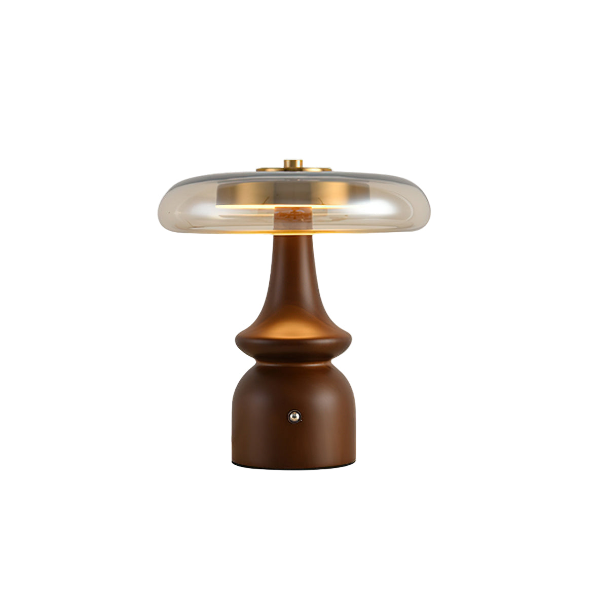 Minimalist Wood and Glass Table Lamp for Ambient Lighting