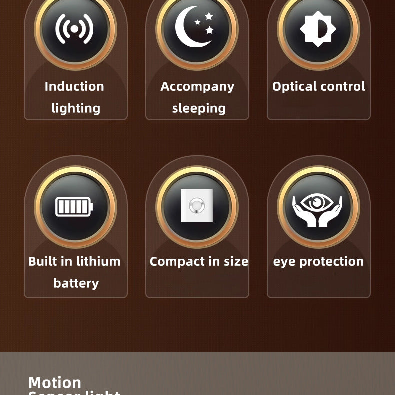 Rechargeable Motion Sensor Night Light and Portable Flashlight