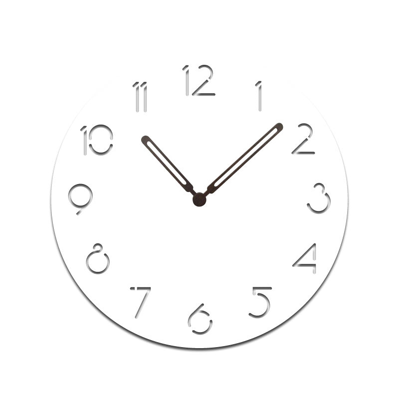 Silent LED Wall Clock with Scandinavian Design